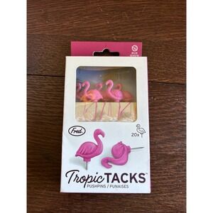 New Fred Tropic Tacks Flamingo Pushpins Bulletin Cork Board Pins Office Supplies
